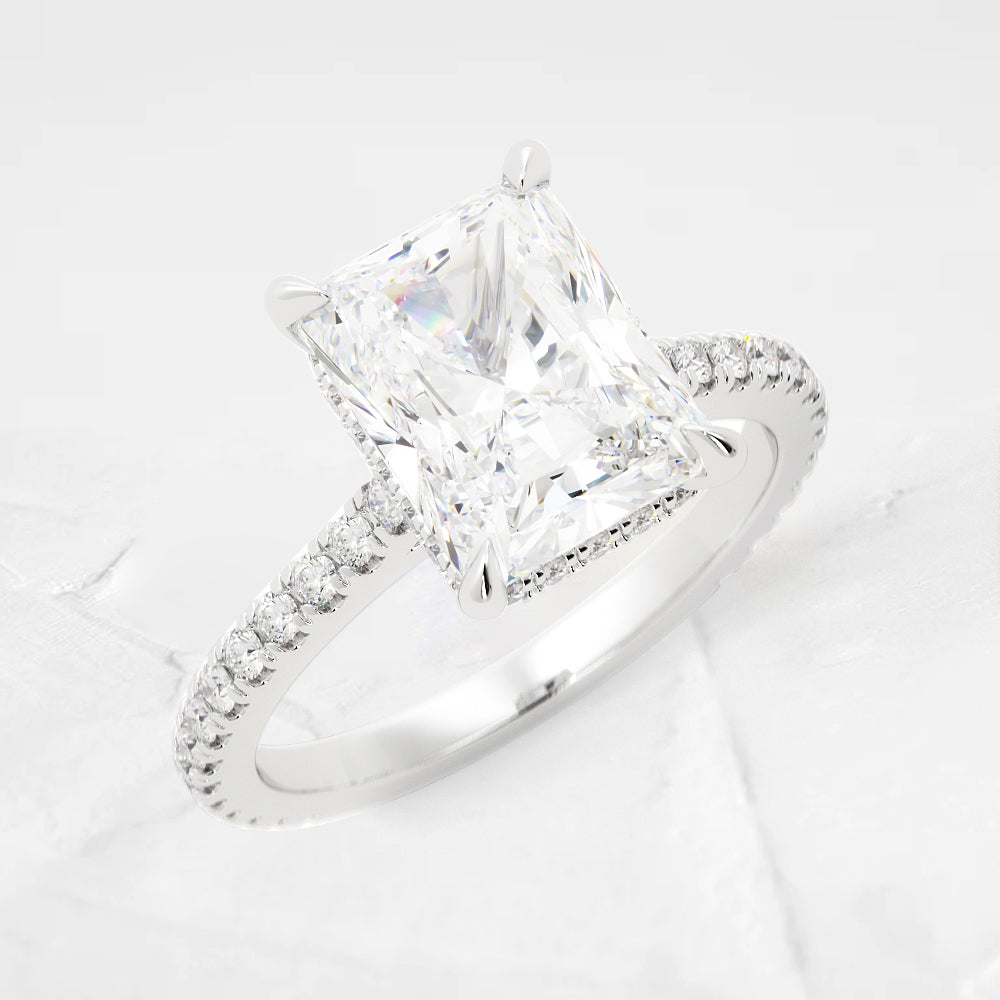 Brielle Radiant Cut Diamond Engagement Ring
