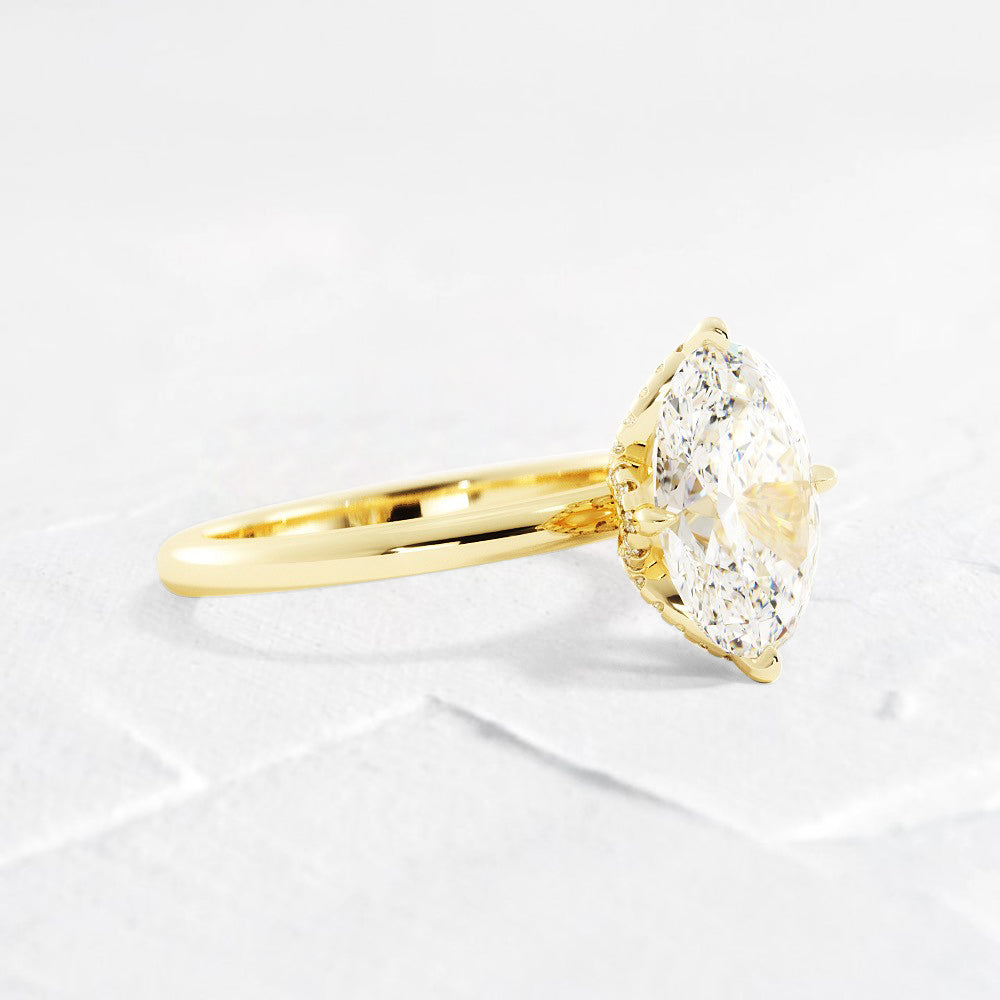 Ava Oval Cut Diamond Engagement Ring
